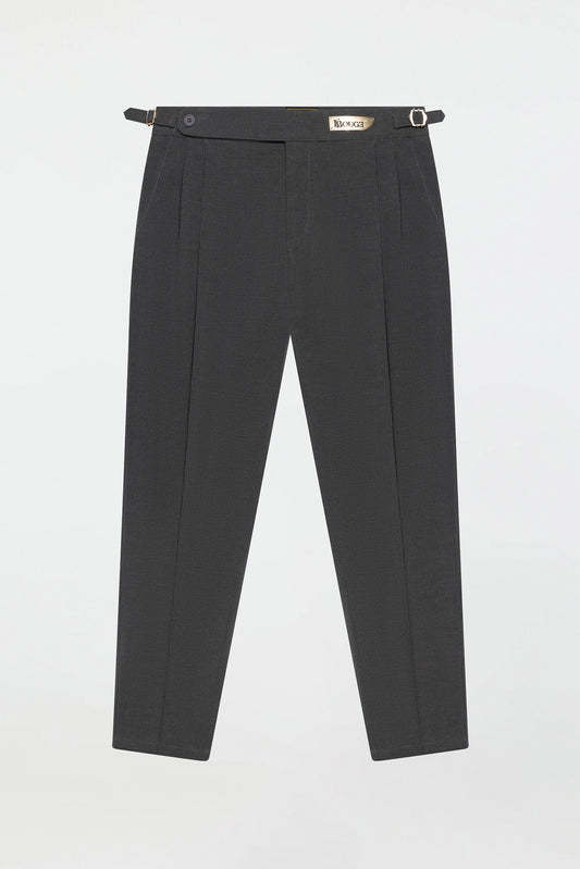 PLEATED PANTS – CHARCOAL